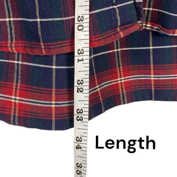 Gant Men's Button Down Shirt‎ Large Red Blue Plaid Oxford Long Sleeve 183 - Picture 11 of 12